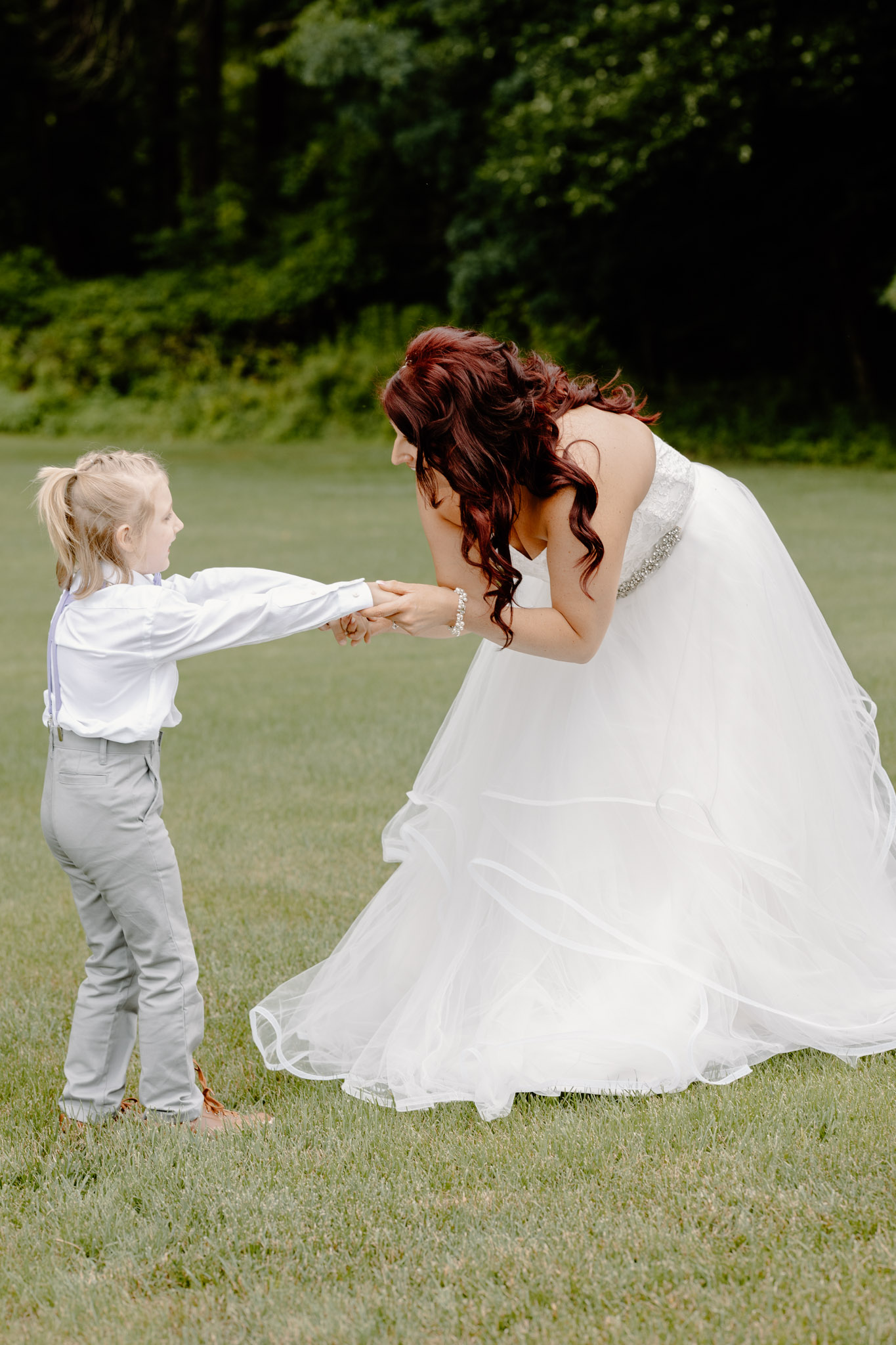 bride with her son